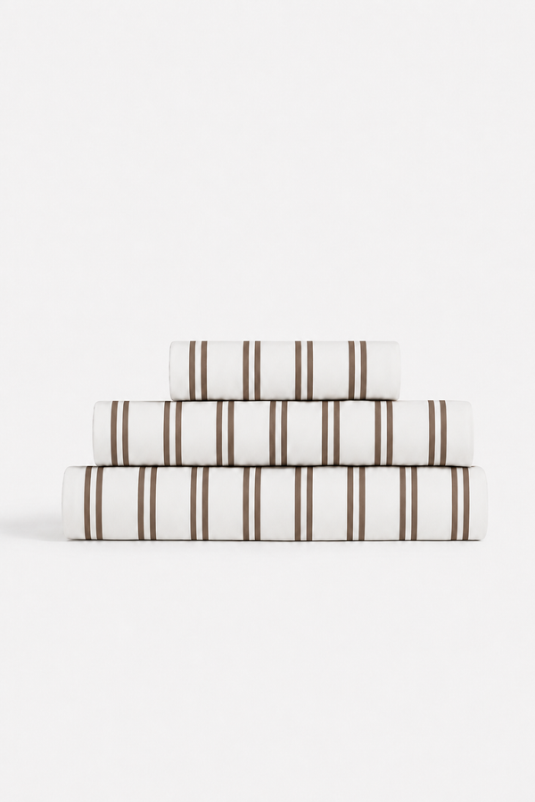 Duvet Cover — Bamboo Double Striped
