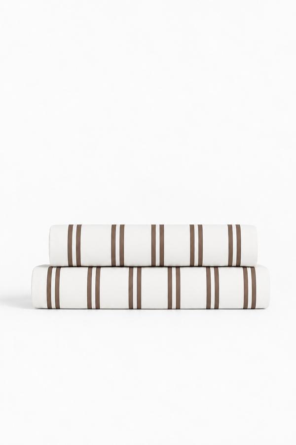 Fitted Sheet — Bamboo Double Striped
